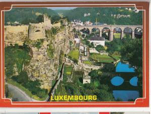 BF24143 luxembourg rochers du bock   avec les fortifications front/back image