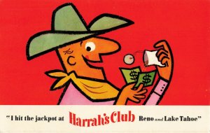 Postcard Harrah's Club Reno Nevada