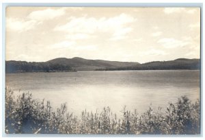 c1910's Roach Pond And Shaw Mountain Portland Maine ME RPPC Photo Postcard