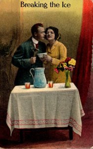 Romantic Couple Breaking The Ice 1911