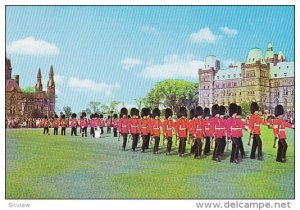 Changing of the Guard, Regiment of Canadian Guards, New Guard on Parlaiment H...