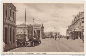 Cape Providence: KIMBERLEY , Town Hall , South Africa , 10-20s