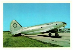 North Coast Air Services Curtiss C 46 at Gimli Manitoba Airplane Postcard