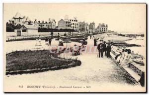 Old Postcard Roscoff Boulevard Carnot