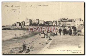 Old Postcard Parame La Plage de Rochebonne