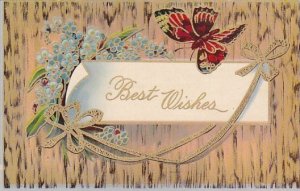 Best Wishes With Butterfly