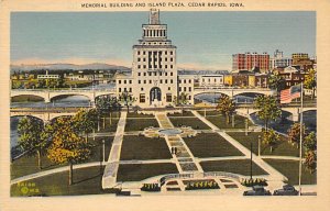 Memorial Building Island Plaza Cedar Rapids, Iowa  