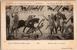Scene From Queen Mathilda Tapestry Bayeux Undivided Back Vintage Postcard M33 