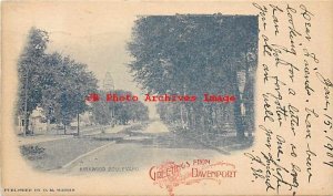 IA, Davenport, Iowa, Kirkwood Boulevard, PMC, Private Mailing Card, Morris