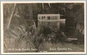 SILVER SPRINGS FL ONE OF MANY BEAUTY SPOTS ANTIQUE REAL PHOTO POSTCARD RPPC