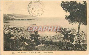 Old Postcard MONACO and MONTE CARLO General view