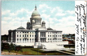 1906 State Capitol Providence Rhode Island Government Building Posted Postcard