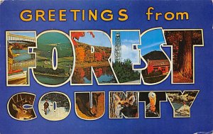 Greetings from Forest County Forest County, Pennsylvania PA  