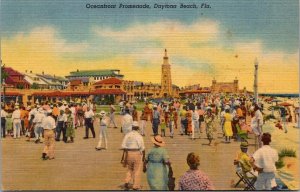 Oceanfront Promenade Daytona Beach FL Postcard PC138