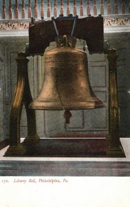 Vintage Postcard 1900's View of The Liberty Bell Philadelphia Pennsylvania PA