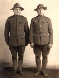 RPPC Real Photo Postcard - World War 1 -  US Army Infantry Doughboy Postcard