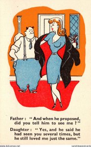 Humour Father & Daughter Discussing Marriage Proposal