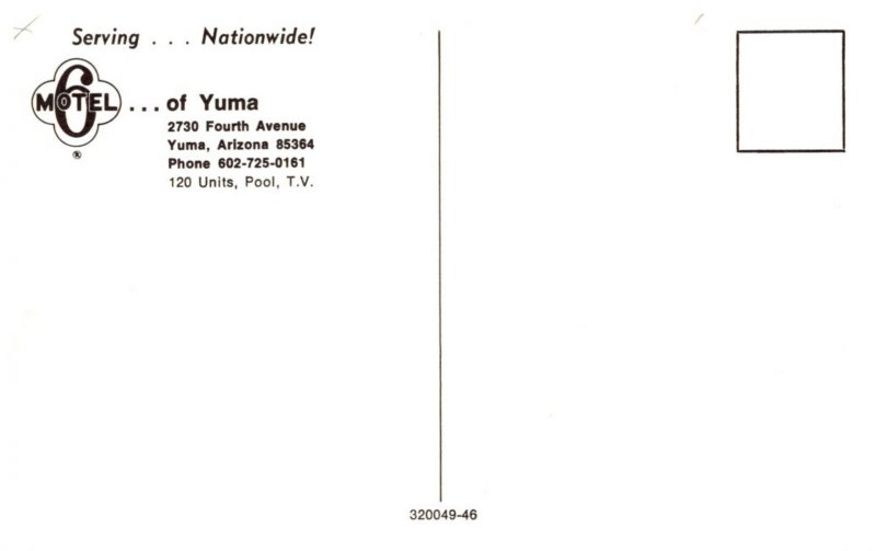 Arizona      Yuma   Motel 6