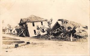 Fergus Falls Minnesota~Homes Upended & Smashed by Tornado RPPC c1918