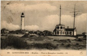 CPA CAYEUX-sur-MER - BRIGHTON - Phare et Semaphore (enSABLE) (514523)