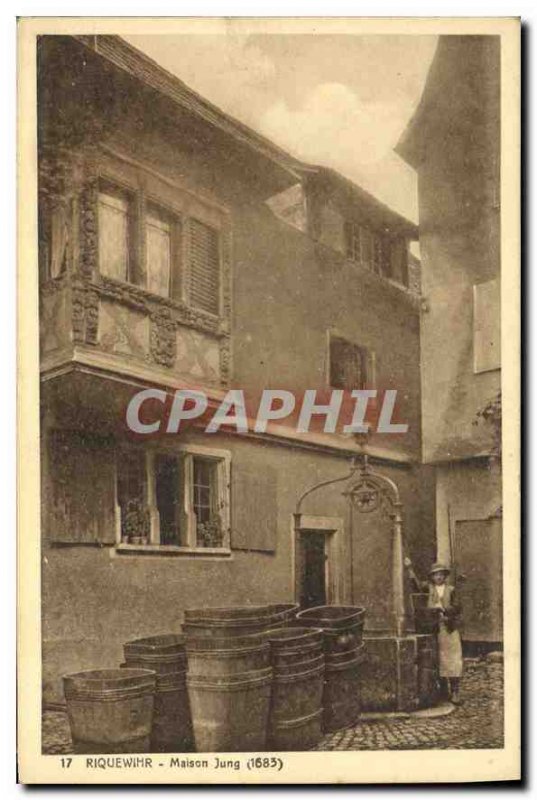 Postcard Old House Riquewihr Jung