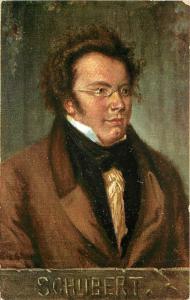 Vintage Composer Postcard Portrait of Franz Schubert B.K.W.I. 874-6