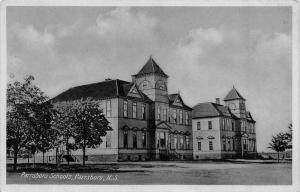 PARRSBORO, Nova Scotia Canada   PARRSBORO SCHOOLS    c1920's B&W Postcard