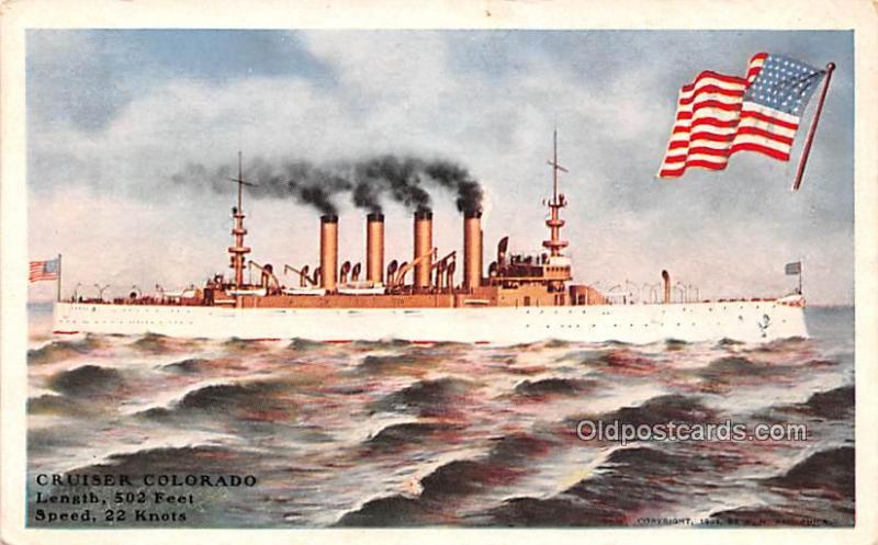 Cruiser Colorado Military Battleship Unused 