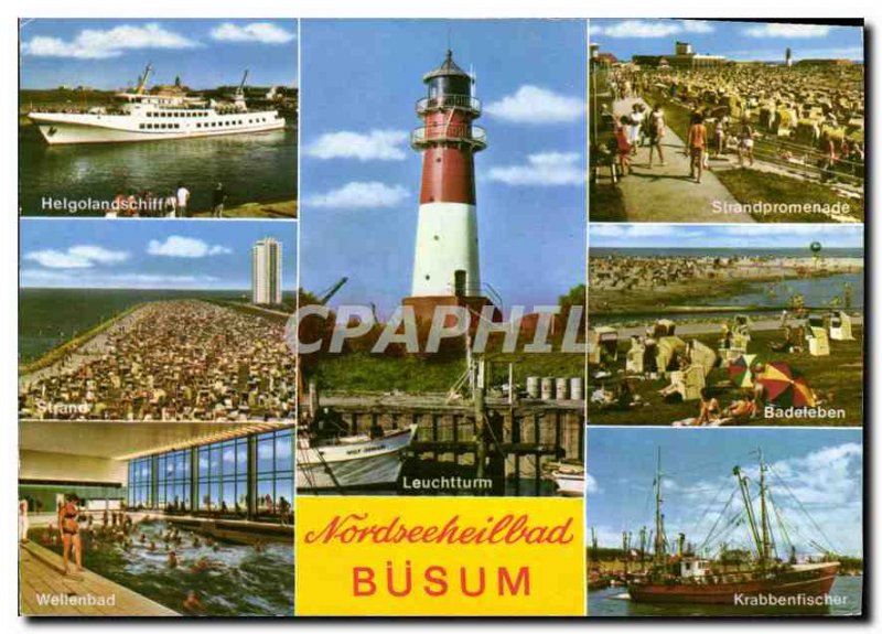 Postcard Modern Nordseeheilbad Busum