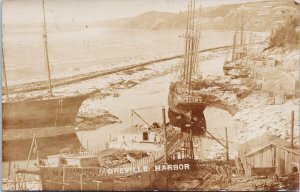 Port Greville Harbour NS Nova Scotia Ships Boat c1909 RPPC Postcard H49