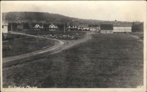 Kokadjo Maine ME Panoramic View Town Real Photo RPPC Vintage Postcard