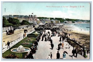 Douglas Isle of Man Postcard Harris Promenade & Pierrots 1907 Antique