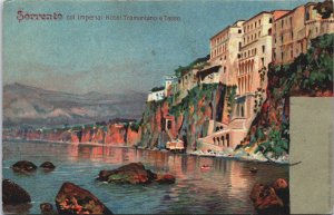 Italy Sorrento Col Imperial Hotel Tramontano e Tasso Vintage Postcard C184