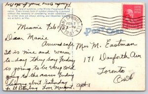 How I Feel After Visiting Fountain Of Youth, 1951 St Petersburg Florida Postcard