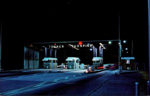 Oklahoma Turner Turnpike Entrance Gate At Night