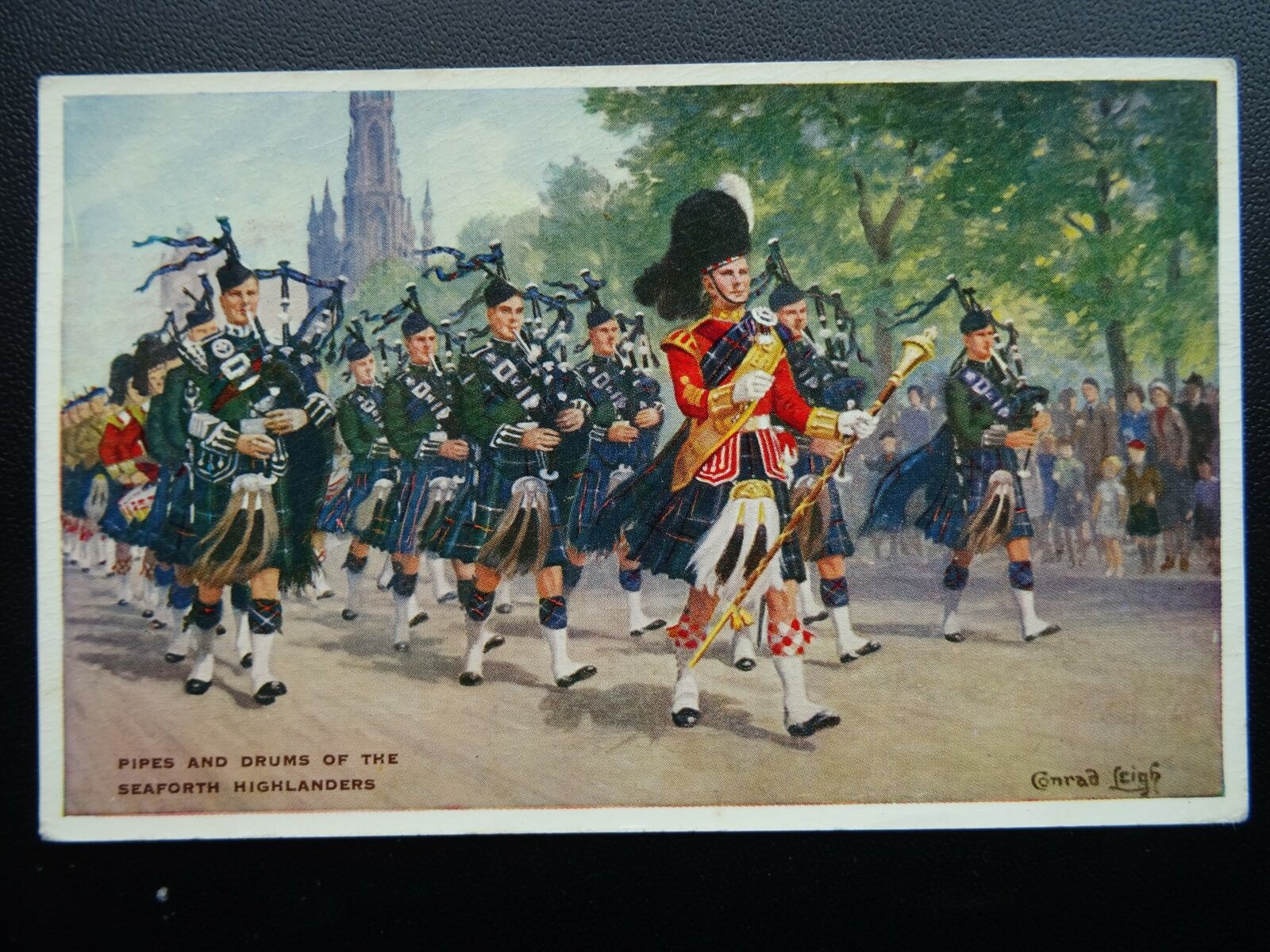 Scotland PIPES & DRUMS SEAFORTH HIGHLANDER Regimental Pipe Band c1960's