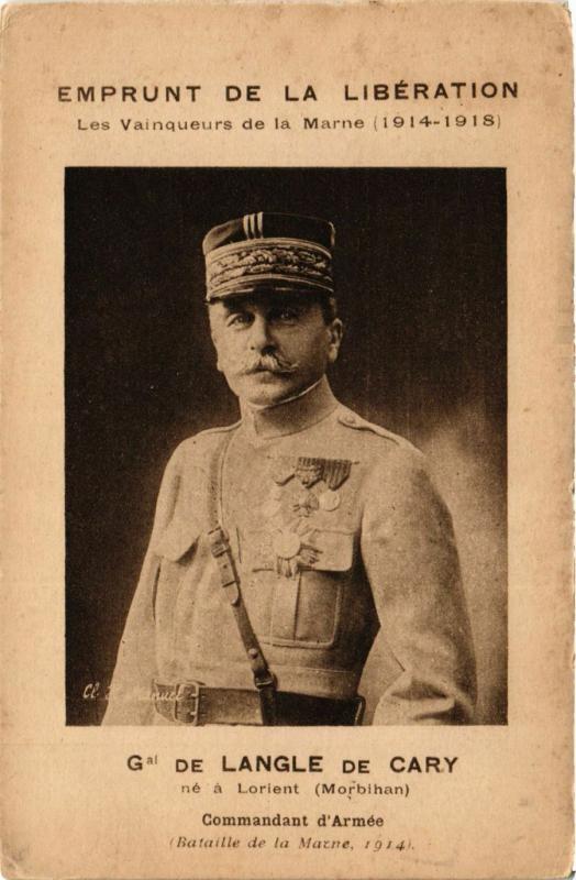 CPA General DE LANGLE DE CARY. Militaire (287229)