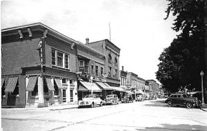 Lancaster WI Bank A&P Store Fronts Street RPPC Postcard