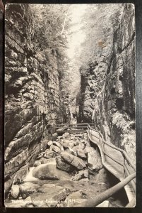 Vintage Postcard 1951 The Flume, Franconia Notch, White Mountains, NH RPPC