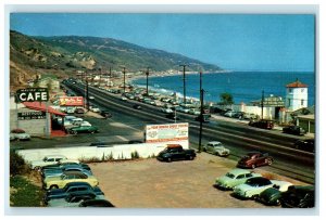 1953 Entrance to Malibu Pier, US Highway 101 Malibu, California CA Postcard 