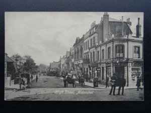 Hampshire ALDERSHOT High Street shows INLAND REVENUE OFFICE c1905 Postcard