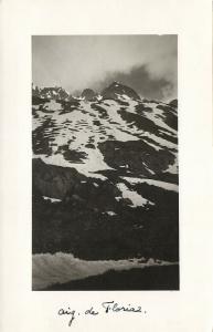 france, Aiguille de la Floriaz, Mountain (1935) RPPC