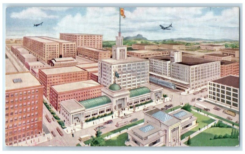 The Watkins City Watkin Home Office Building Bank Winona Minnesota MN Postcard