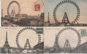 PARIS BIG WHEEL LA GRANDE ROUE France 35 Vintage Postcards pre-1940 (L5782)