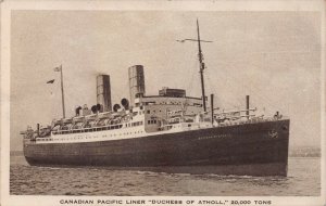 CANADIAN PACIFIC STEAMSHIP LINER DUCHESS OF ATHOLL-SUNK BY U-2~PHOTO POSTCARD