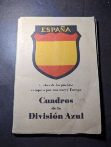 WWII Spain Blue Division Cards Full Set of 12 Mint Military Postcards