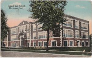 Indiana In Postcard 1915 ROCHESTER Joint High School Building