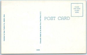 IRONWOOD, Michigan MI   MEMORIAL BUILDING ca 1950s  Postcard