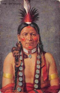 Chief Quinghigit Native American Indian 1917 postcard