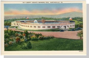 Martinsville, Virginia/VA Postcard,Swimming Pool, Near Mint!